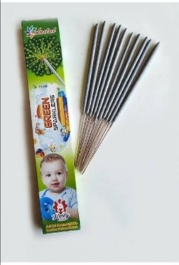 15 cm Green Sparklers
